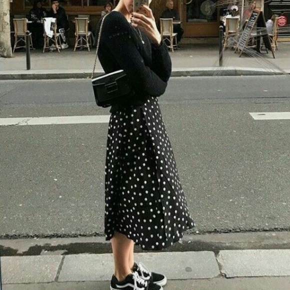 ✨LAST ONE✨PARIS ✨Polka dot pleated skirt - Picture 5 of 5